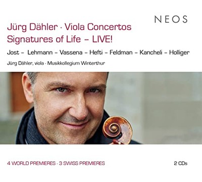Jurg Dahler - Viola Concertos Signatures of Life - LIVE! - CD - C4z
