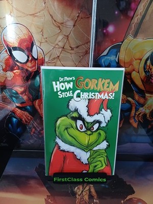 Dr. Flaws How Gorkem Stole Christmas Foil Embossed Grinch Art Book