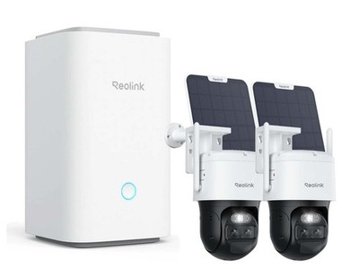 Reolink 4K WiFi Security System 360° PTZ Home Hub Trackmix Battery with Solar