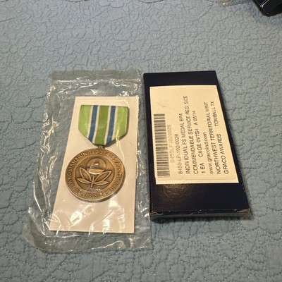 United States Environmental Protection Agency EPA For Commendable Service Medal