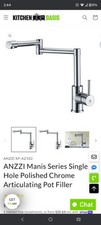Grifo de cocina ANZZI KF-AZ102 360° cromado monomando doble