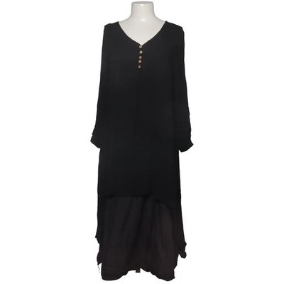 Anself, Kleid, Größe: XL, Schwarz, Viskose, Einfarbig, Damen #aJ0