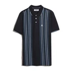 ORIGINAL PENGUIN VERTICAL STRIPE POLO SHIRT/DARK SAPPHIRE - XL SRP £65.00