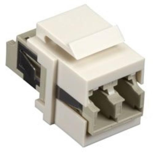 Защелкивающийся фитинг Black Box Keystone - LC- Office White - 2 штекера для подключения к сети LC