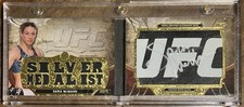 2014 Topps UFC Knockout 1/1 Sara McMann Auto Triple Threads Worn-Glove Booklet