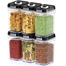 Airtight Food Storage Containers with Lids – 6 Piece Set Air Tight Kitchen St...