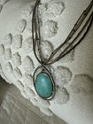 Silpada Pendant Howlite Cord Necklace N1804 Turquoise Sterling Silver Brass — photo 3