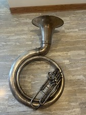 Vintage Silver King Rain catcher Sousaphone by H.N. White BBb