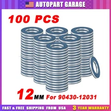 100 Pcs 9043012031 Fits Toyota Lexus SCION Oil Drain Plug Washer Gasket NEW