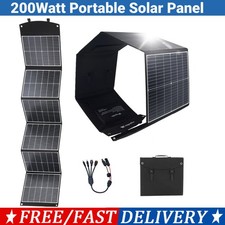 200Watt Portable Solar Panel with Kickstands for Phone/Power Bank/Power Station