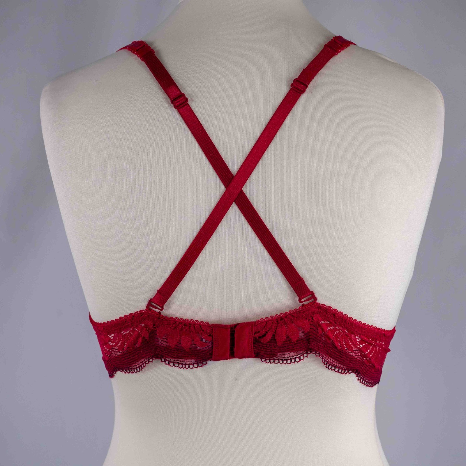 Esprit Red 36B Bra With Multifunctional Straps NWT image 9
