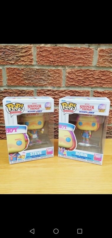 Funko Pop! Television Stranger Things Scoops Ahoy #1545 Steve + #1546 Robin