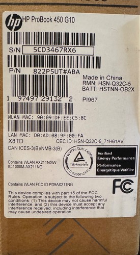 New HP ProBook 450 G10 15.6" i7-1355U 16GB RAM 512GB SSD Laptop 822P5UT - Picture 2 of 7