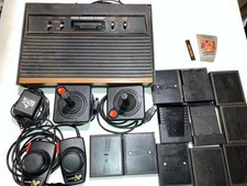 ATARI 2600 4-SWITCH WOODGRAIN CONSOLE CORDS G...