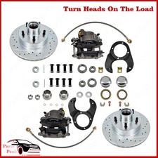 For Ford 1937 - 1948 Deluxe Spindle Disc Brake Kit 5 On 4-12 Caliper