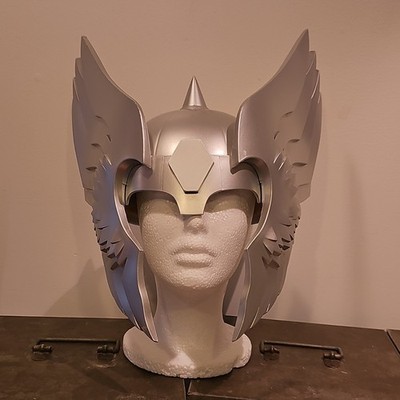 Disguise Marvel Winged Thor Helmet Silver Plastic Adult Unisex One Size