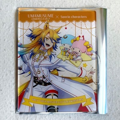 Obey Your Master Acrylic Card Sanrio Collaboration Uma Musume Cinderella Gray
