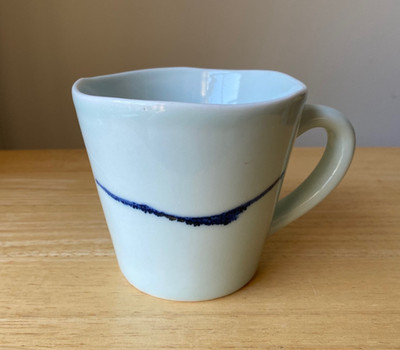 SPIN CERAMICS China Blue Porcelain Mug - Jingdezhen China - EUC - 2 Available