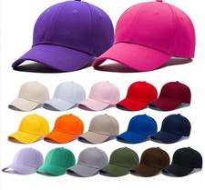 classic adjustable baseball cap for men women,plain summer sports sun hat