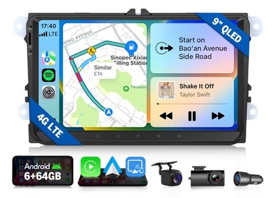 Eonon VWX6S 9''Android Autoradio 6+64 für VW Golf 5 6 Passat B6 B7 CarPlay Canbus