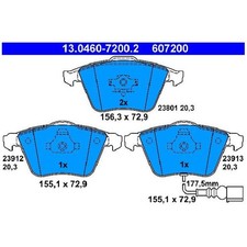 Satz Bremsbeläge Bremsklötze vorne für VW Passat B6 3C2 3C5 CC 357 23997570