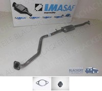 Imasaf Auspuff Mitteltopf + Anbauteile für KIA Rio + Kombi 1.3 + 1.5 2002-2005