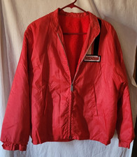 Vintage Arcadia Jacket Red Size Unknown Pesticides /Fertilizer Collectible Zip