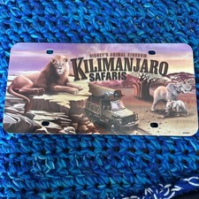 Disney World Animal Kingdom Kilimanjaro Safari License Plate Tag discontinued 