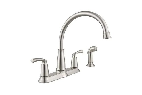 Moen 87403SRS Bexley Kitchen Faucet – Spot Resist Stainless Steel, 2-Handle, Hig - Picture 1 of 4