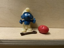 Üei Eierlaufschlumpf mit Löffel und Ei TOP 100% Original Ü-Ei Rarität, Selten