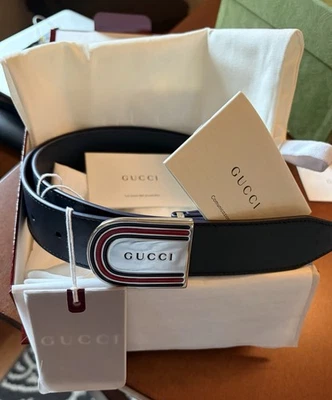 Gucci Leather Blue Belts for Men for sale | eBay