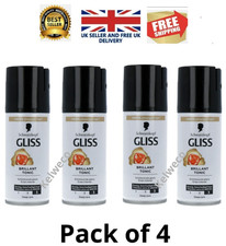Gliss Kur Schwarzkopf Total Reflex Shine Treatment Tonic Spray 4 x 100ml