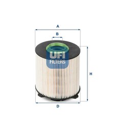 Kraftstofffilter Filtereinsatz 26.058.00 UFI für CHEVROLET OPEL SAAB VAUXHALL