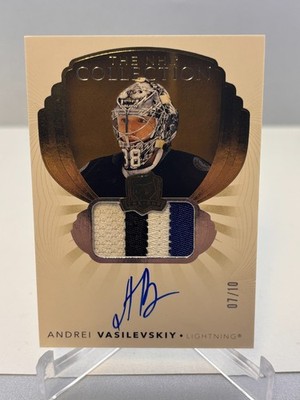 21-22 Andrei Vasilevskiy THE CUP NHL Collection /10 Game Worn Patch Auto #NHL-AV