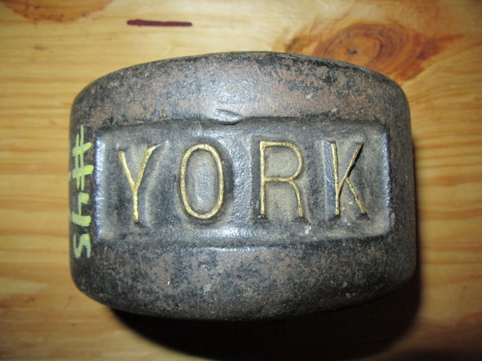 YORK Roundhead Half 45 Pound Blob Grip YORK Side 1st Generation