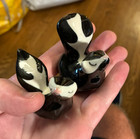 Vintage 1950's Hagen-Renaker Skunk Mom & Baby Miniature Salt & Pepper Shakers — photo 3