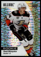 2023-24 Upper Deck Allure #126 Pavel Mintyukov Gold Glitter Bomb #/199