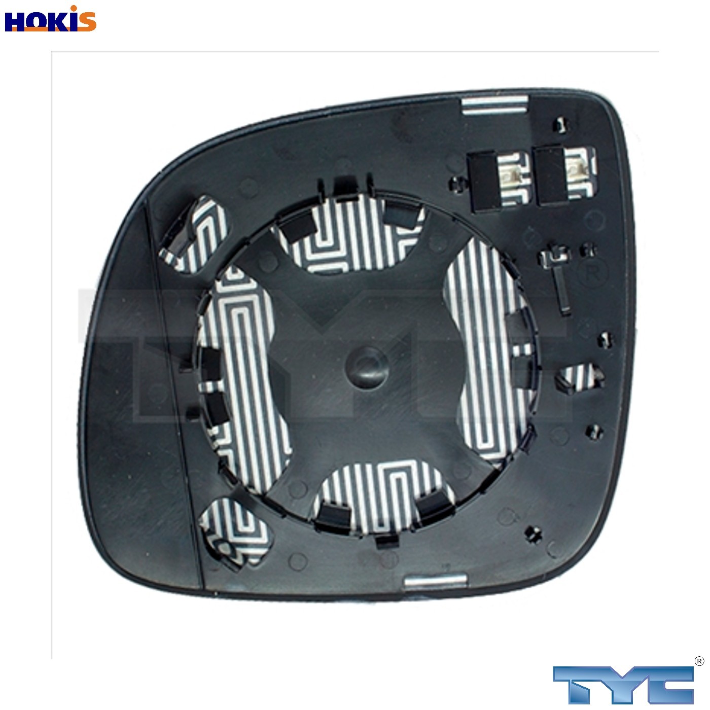 Mirror insert glass Left Aspherical 337-0266-1 TYC for VW TOUAREG - Image 7
