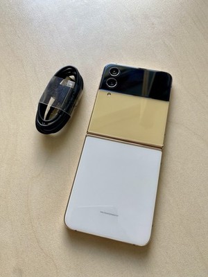Samsung Galaxy Z Flip 4 SM-F721U 256GB Bespoke Yellow&White (Unlocked)