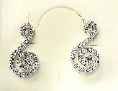 Orecchini di lusso con gemme in argento diamante