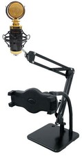 Rockville RCM02 Pro Recording Condenser Microphone Mic Dual Desktop Stand
