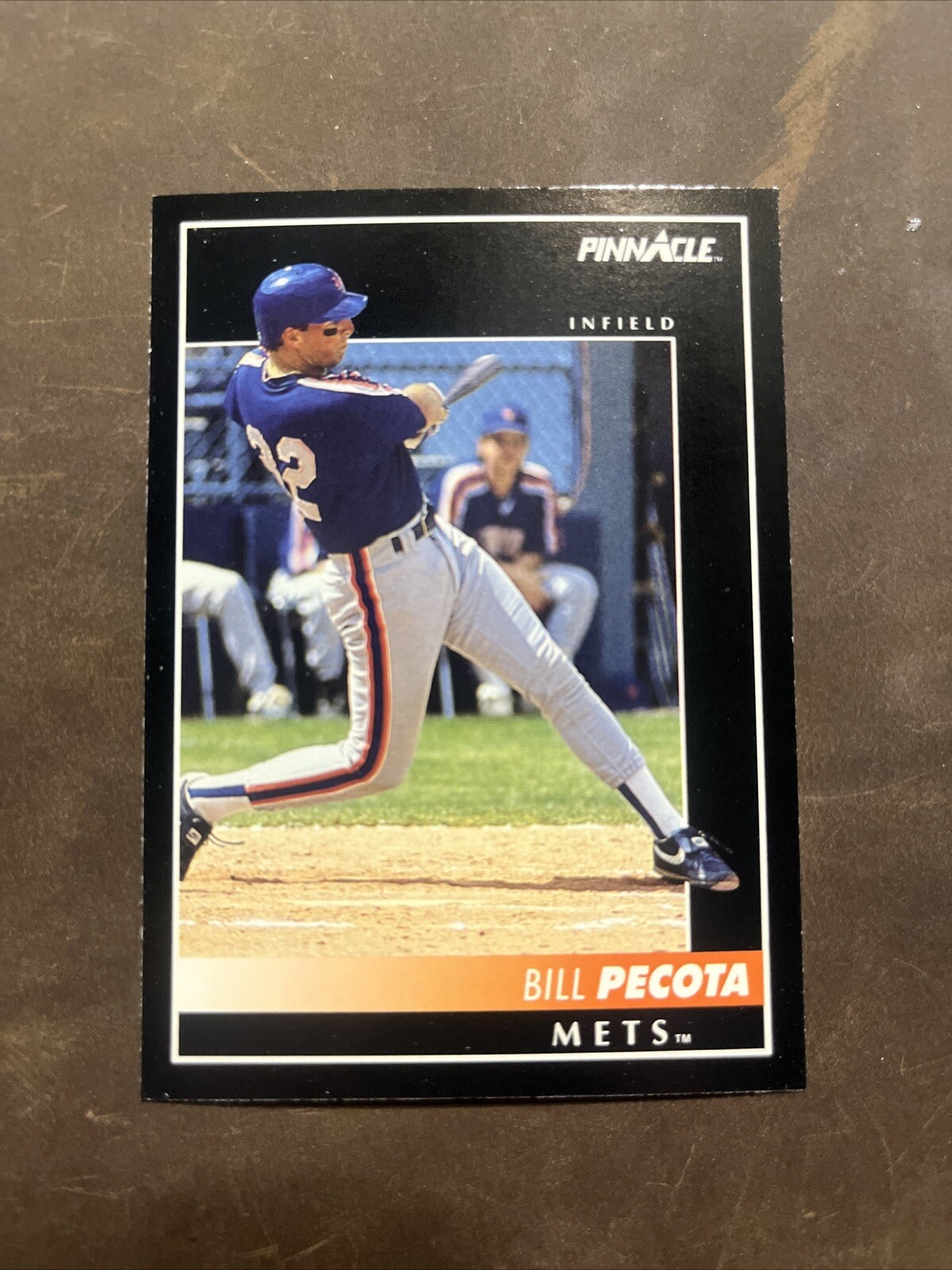 1992 Pinnacle Bill Pecota #319 New York Mets De Anza College