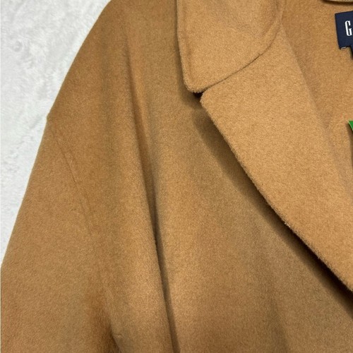 Women’s GAP Wool Blend Relaxed Double Faced Belted Coat NWT Camel - Picture 7 of 13