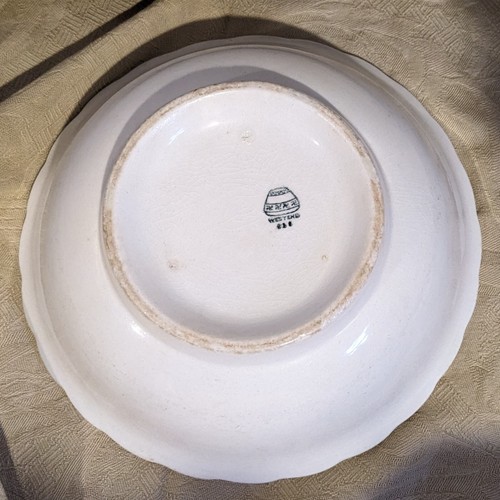 Prim Serving Bowl 1893-1938 Stoneware West End 9" White Liverpool OH Antique - Picture 8 of 16