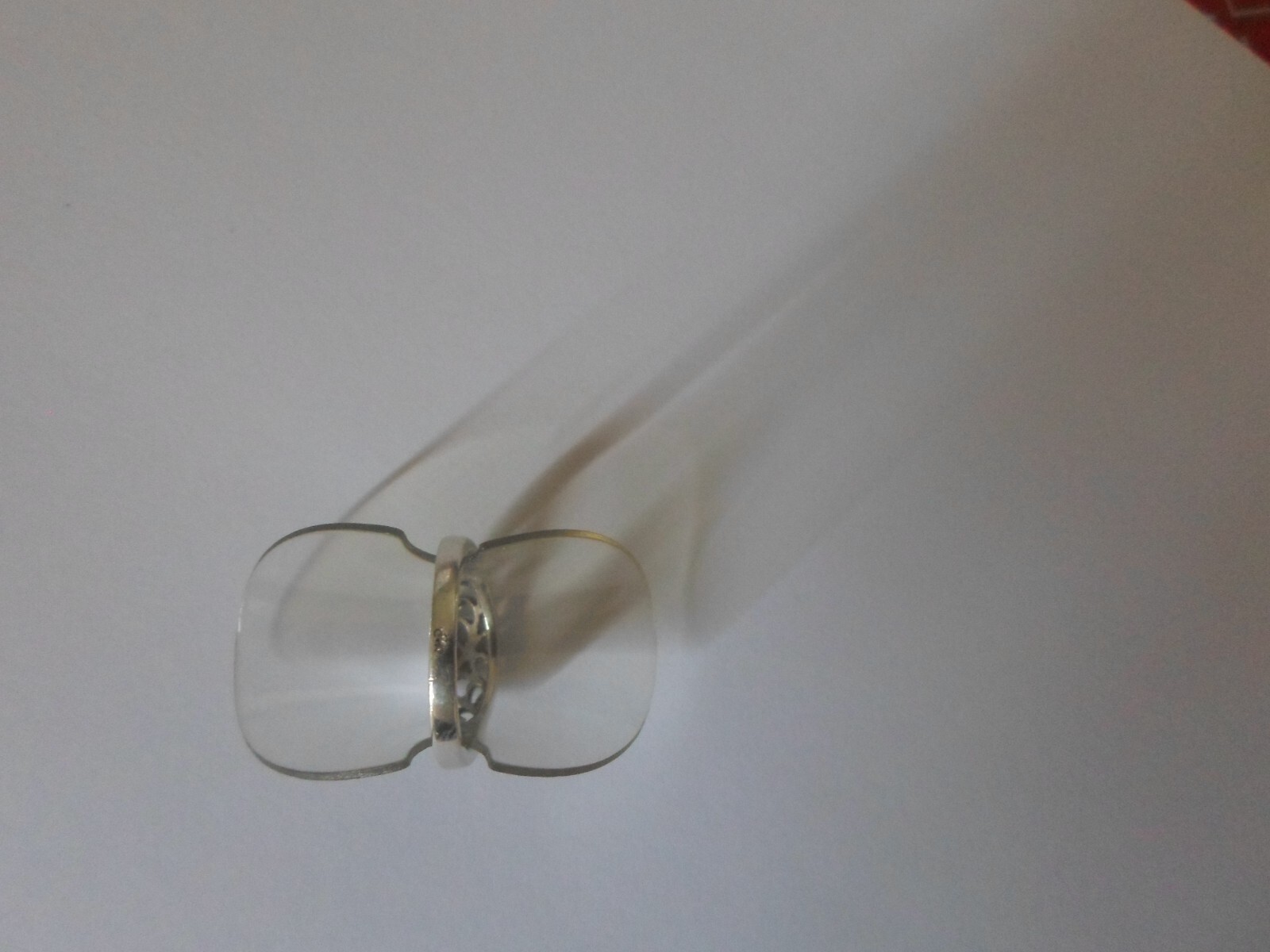 solid silver ring, openwork arabesques, size 50 - image 3