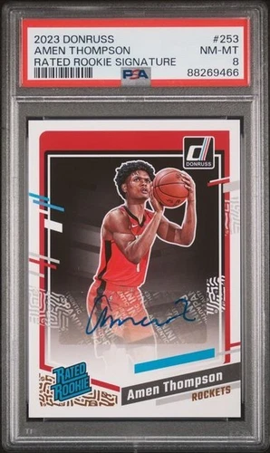 2023 Donruss Rated Rookie Signature #253 Amen Thompson Auto Rockets RC