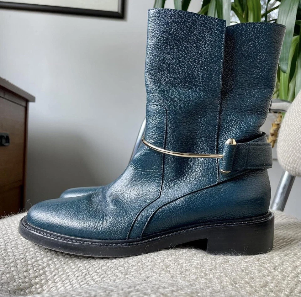 Botas de moto Balenciaga de cuero Foto 3 de 4