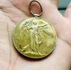 Original WW1 Victory Medal Named 717 SEPOY KHUDA BAKSH 1-129 Baluch Genuine 1914