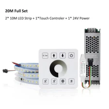 20m Horse Race LED Strip 24V 2835 Running Water Flowing Light+Touch Remote Kit