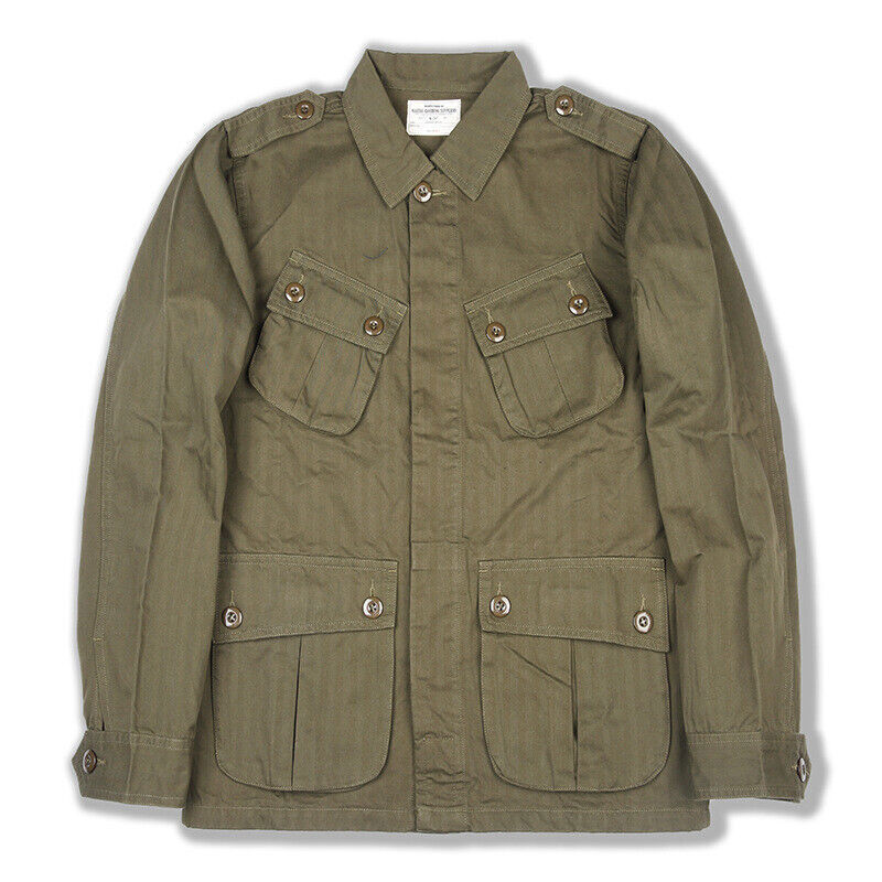 Retro Men's Herringbone Vietnam War TCU Jacket Outdoor Army Combat Field Jacket